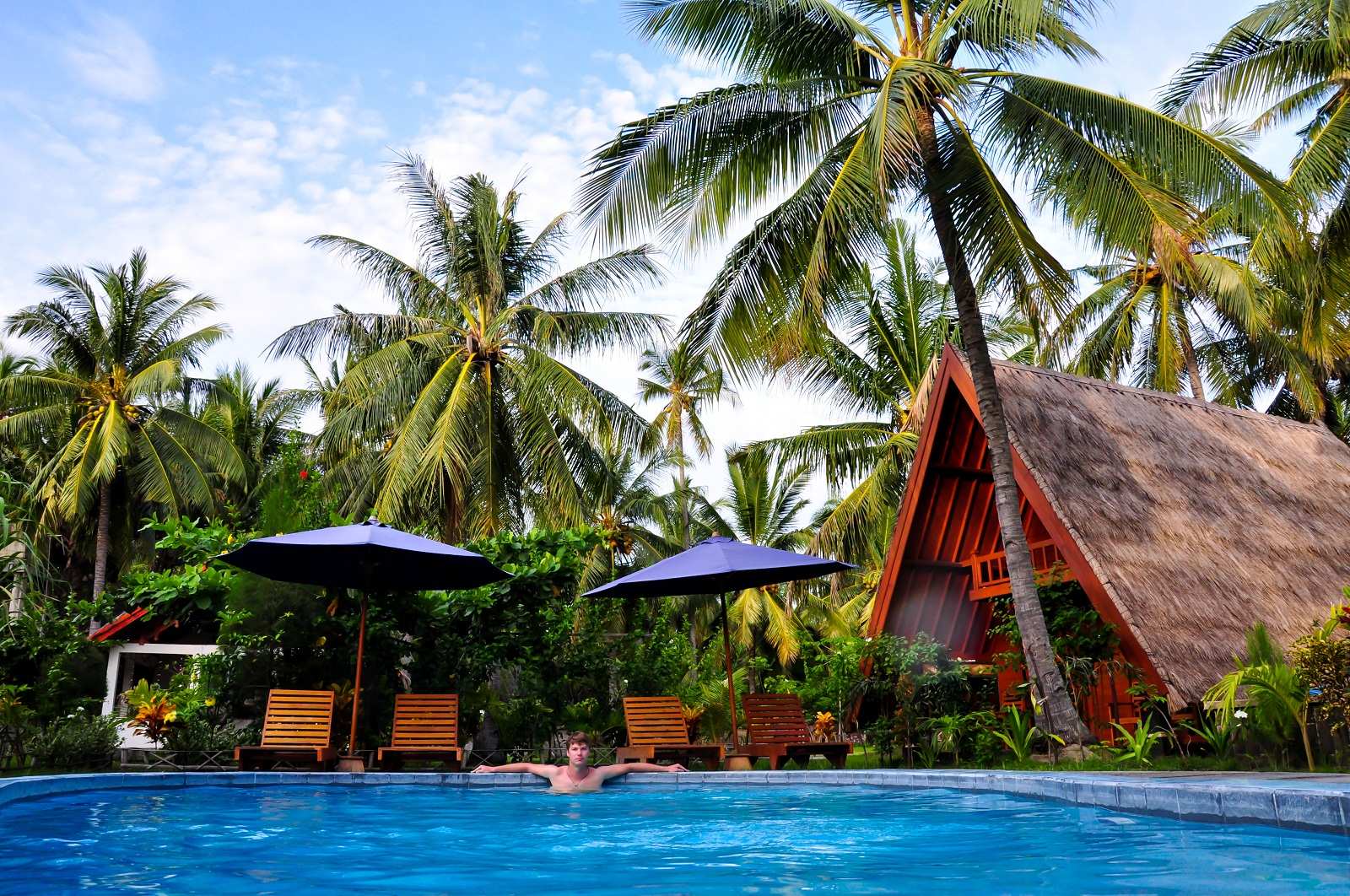 Тихое, уютное место на Гили Эир. Бали